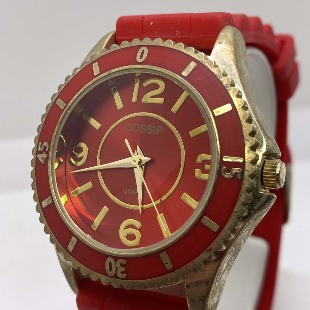 Gossip Womens Red Watch Works New Battery